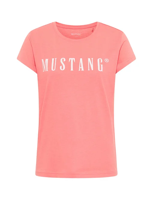 Mustang Alina C Logo Tee Tea Rose