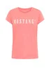 Mustang Alina C Logo Tee Tea Rose