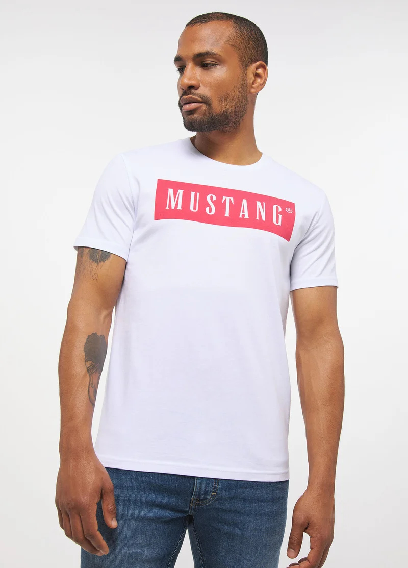 Mustang Alex C Logo Tee General White