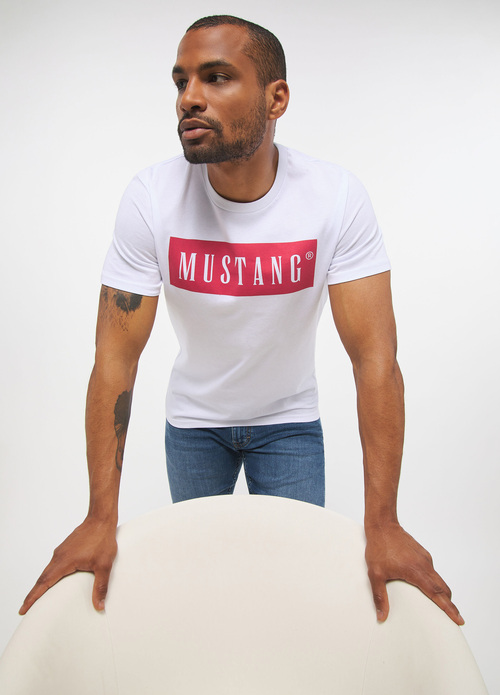 Mustang Alex C Logo Tee General White - 1013223-2045