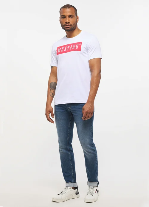 Mustang Alex C Logo Tee General White