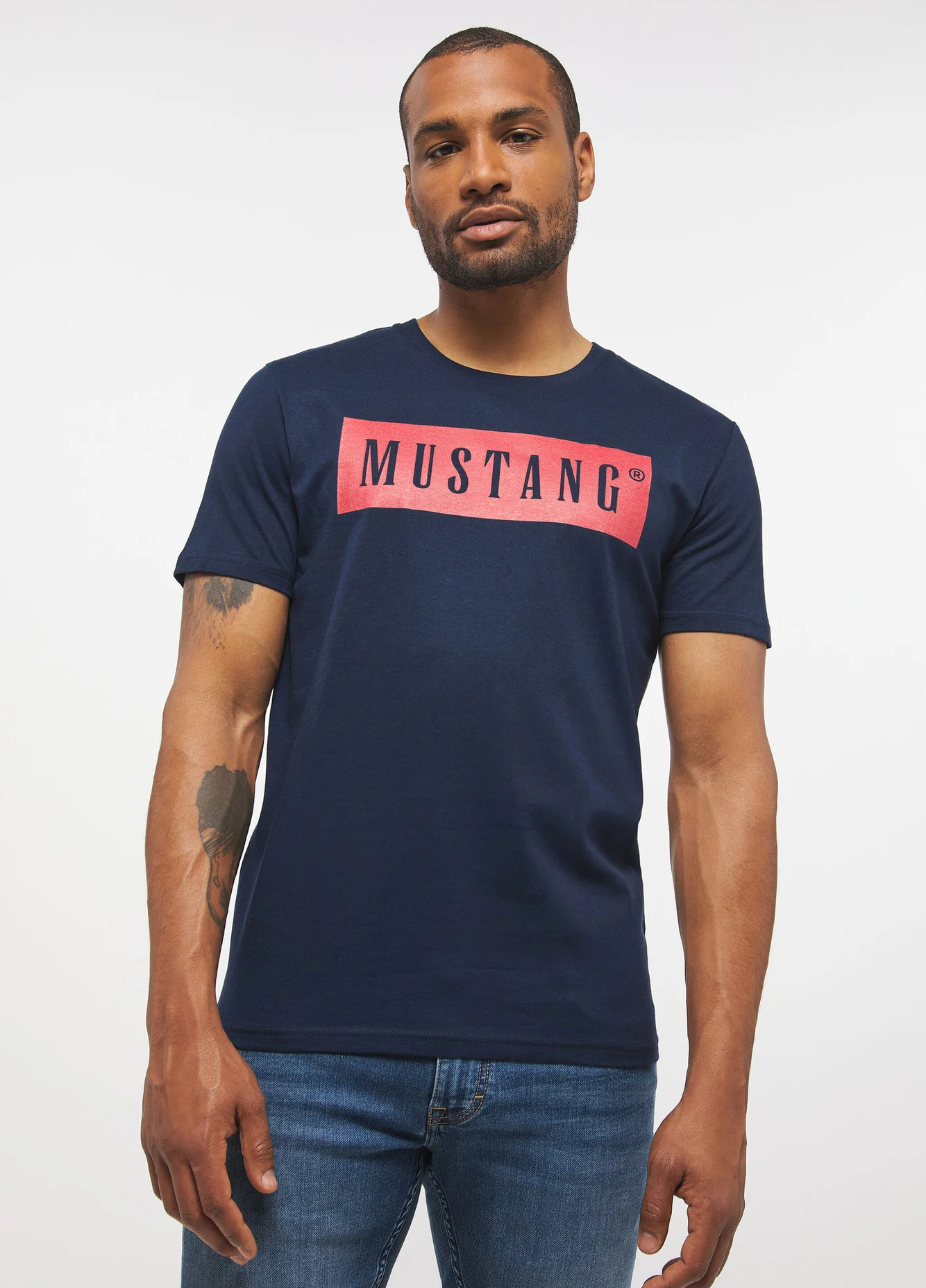 Mustang Alex C Logo Tee Blue Nights