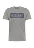 Mustang Alex C Logo Tee Mid Grey Melange