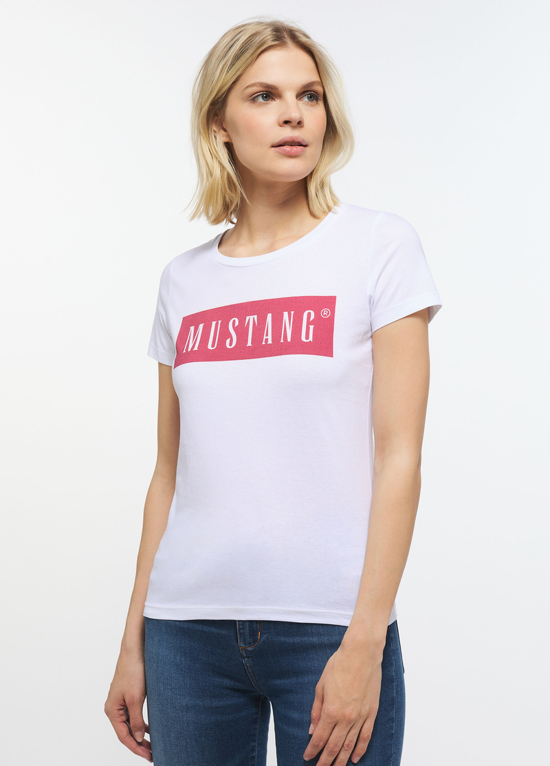 Mustang Alina C Logo Tee General White - 1013220-2045