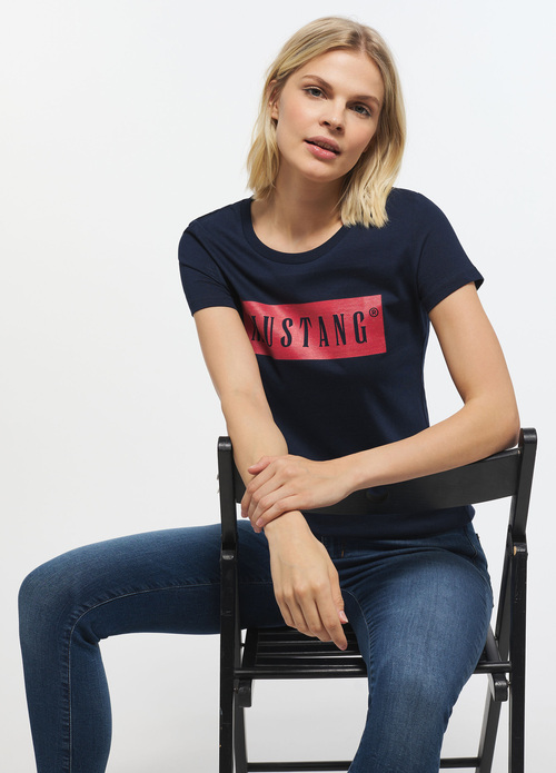 Mustang Alina C Logo Tee Blue Nights - 1013220-4085