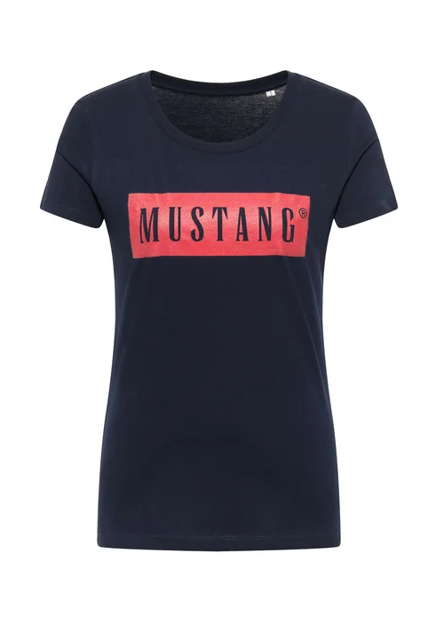 Mustang Alina C Logo Tee Blue Nights