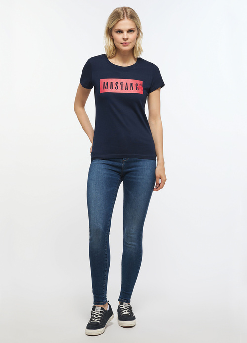 Mustang Alina C Logo Tee Blue Nights - 1013220-4085