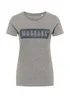 Mustang Alina C Logo Tee Light Grey Melange