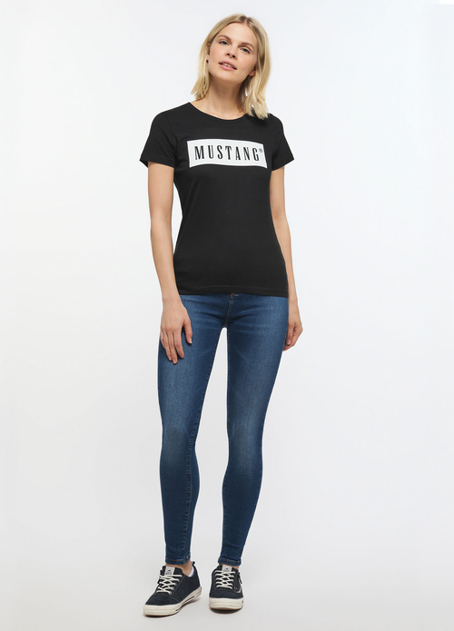 Mustang Alina C Logo Tee Black - 1013220-4142