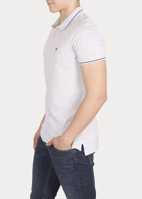 Lee Pique Polo Sharp Grey Mele