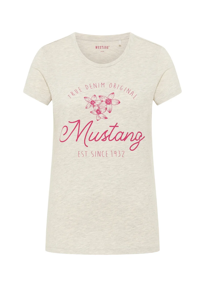 Mustang Jeans Style Alina C Print Light Grey Melange