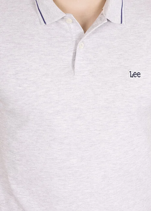 Lee Pique Polo Sharp Grey Mele