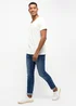 Mustang Jeans Amado V Neck Cannoli Cream