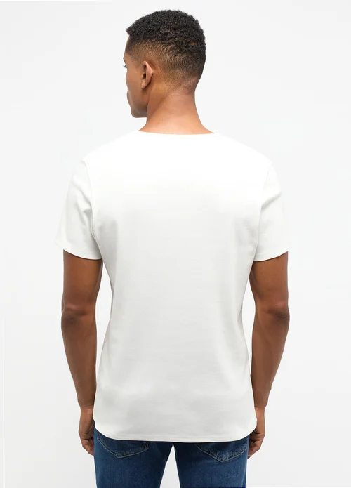 Mustang Jeans Amado V Neck Cannoli Cream