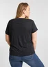 Lee V Neck Tee Black