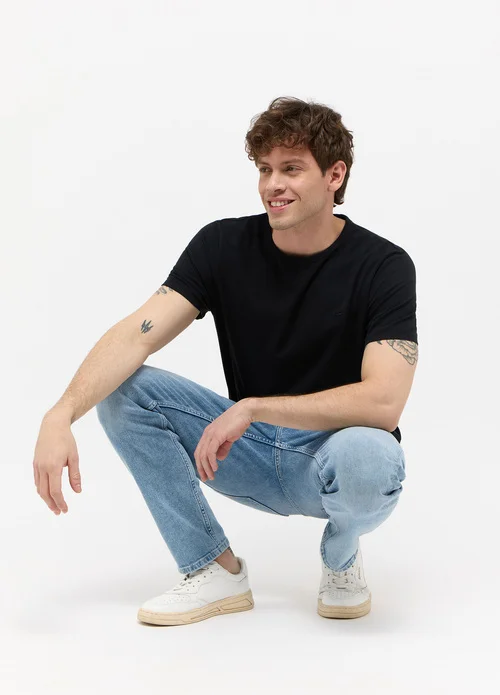 Mustang Jeans Style Allen C Neck 2 Pack Black