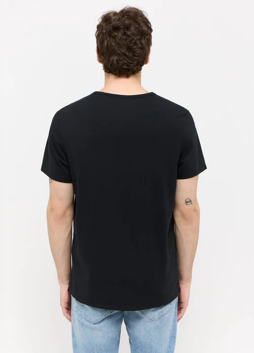 Mustang Jeans Style Allen C Neck 2 Pack Black