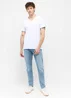 Mustang Jeans Amado V Neck 2 Pack General White