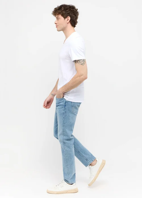 Mustang Jeans Amado V Neck 2 Pack General White