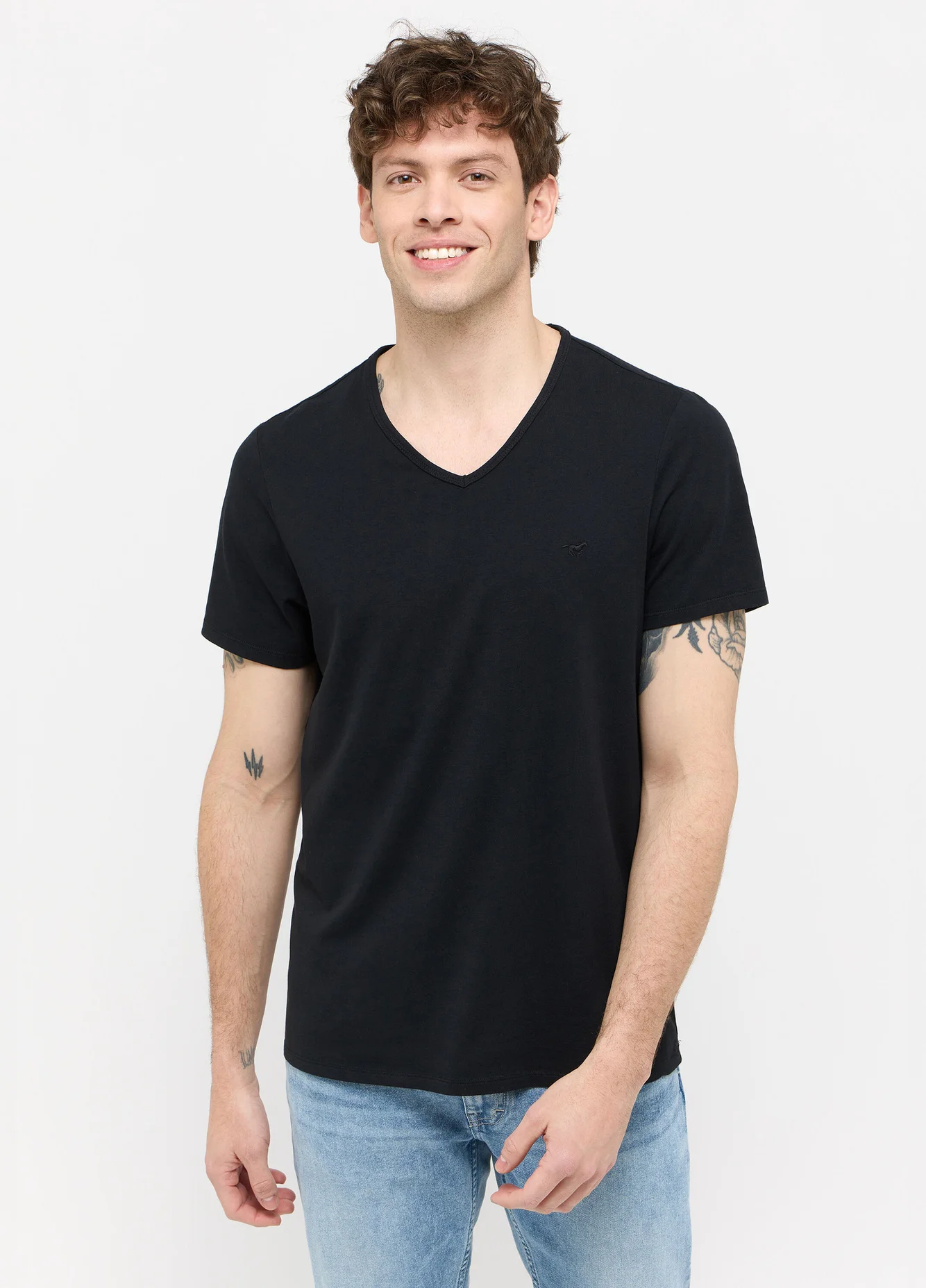 Mustang Jeans V Neck Amado 2 Pack Black