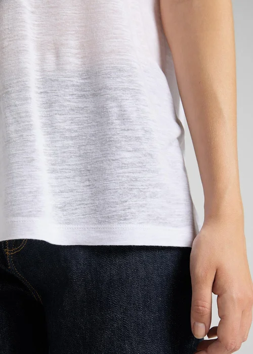 Lee V Neck Tee Bright White