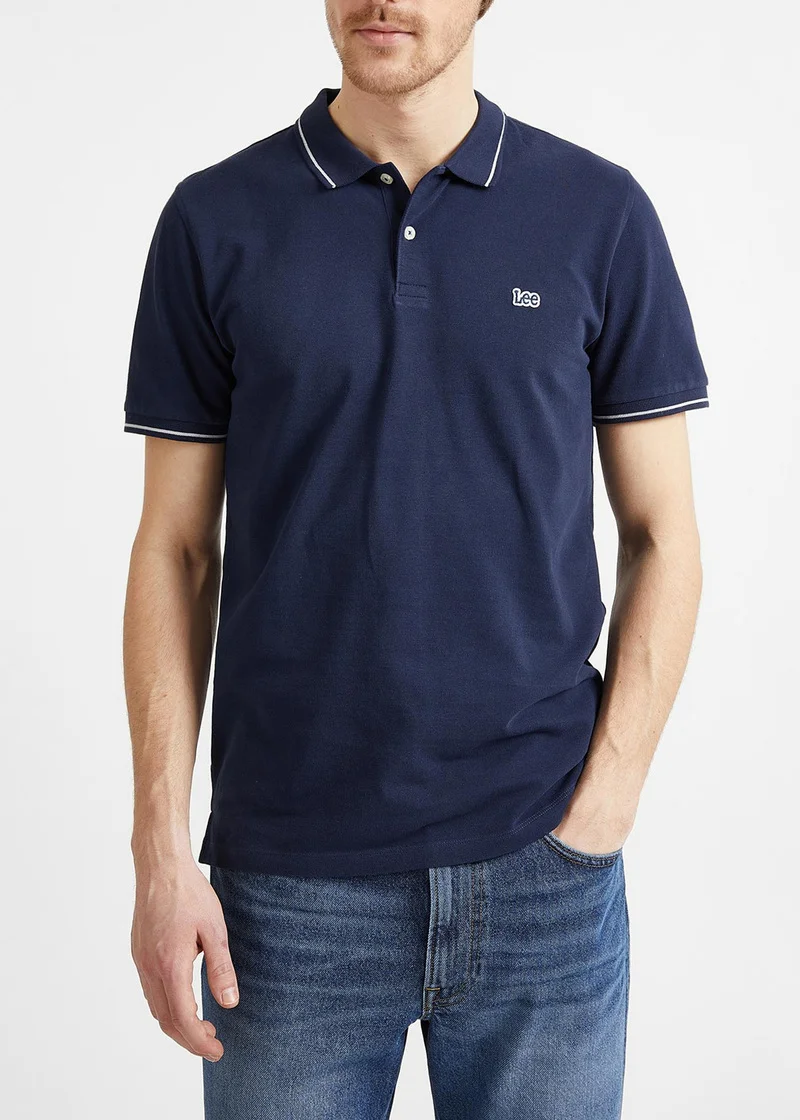 Lee Pique Polo Navy