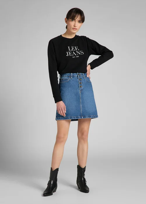 Lee Crew Neck Sweatshirt Black