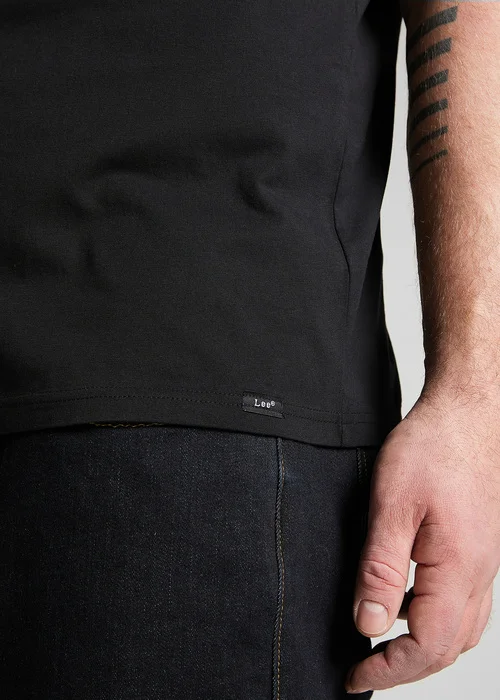 Lee Twin Pack Crew Tee Black