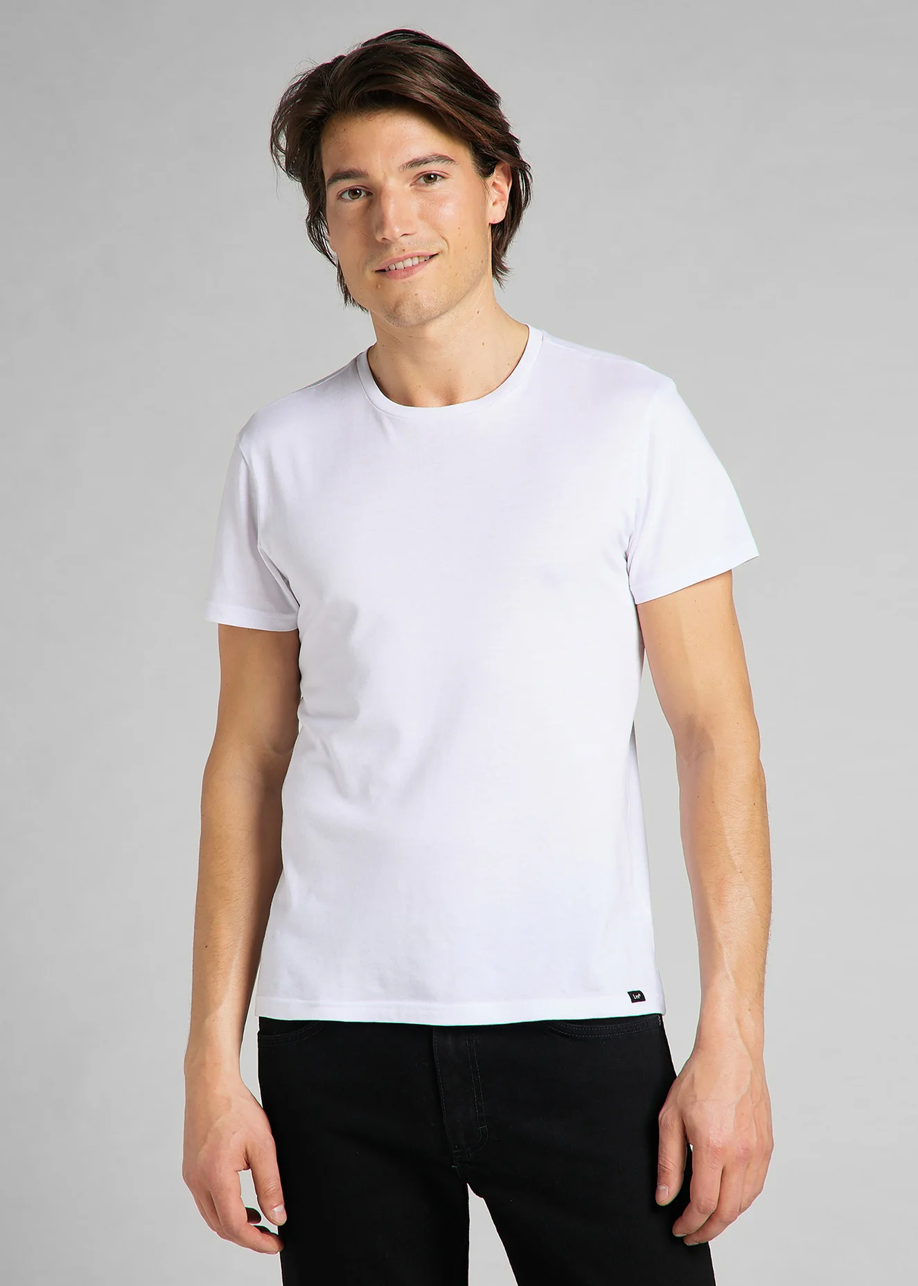 Lee Twin Pack Crew Tee White