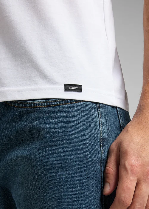 Lee Twin Pack Crew Tee White