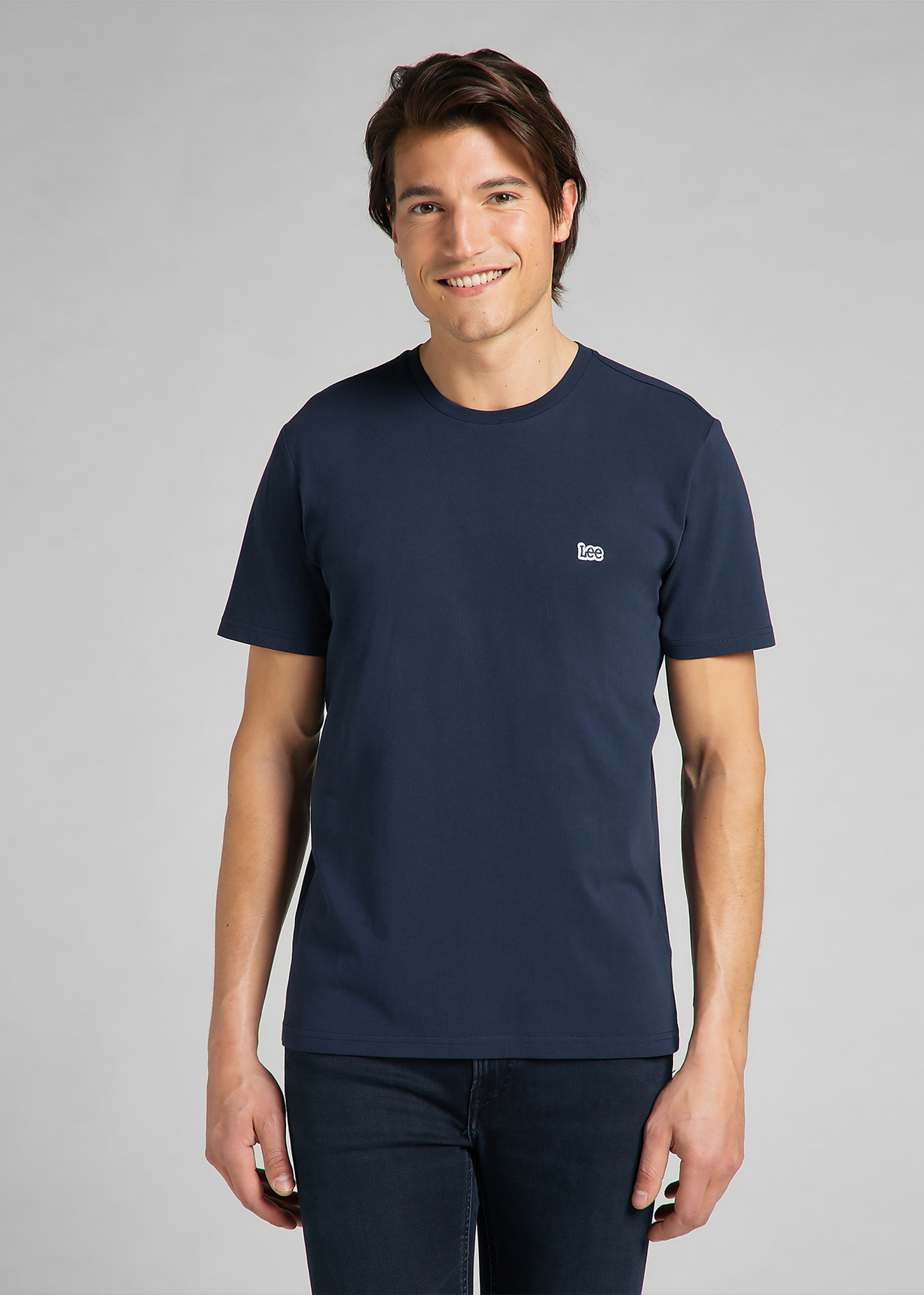 Lee Patch Logo Tee Navy - L60UFQ35