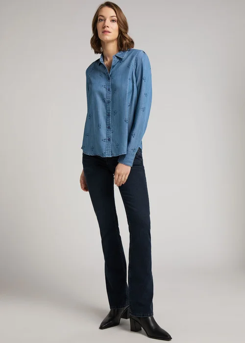 Mustang Emma Denim Aop Denim Blue