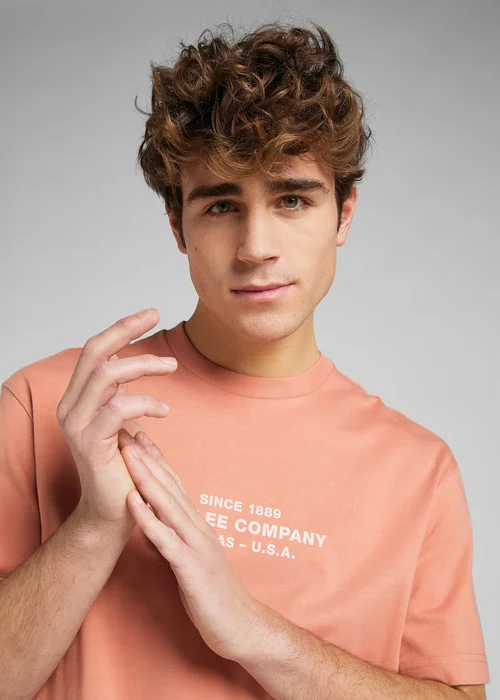 Lee Logo Loose Tee Rust