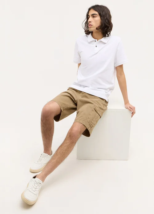 Mustang Jeans Houston Cargo Shorts Lemon Pepper