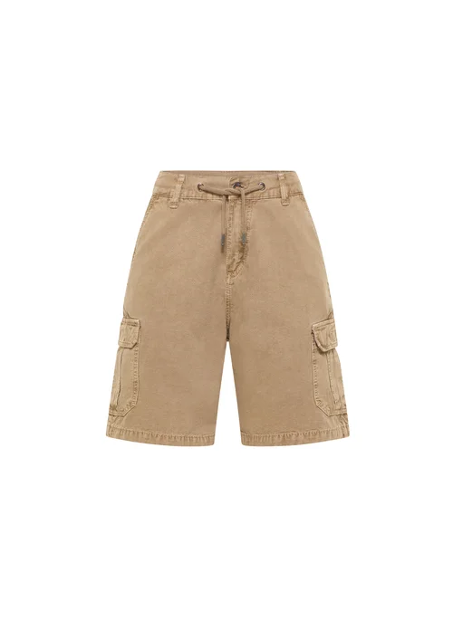 Mustang Jeans Houston Cargo Shorts Lemon Pepper