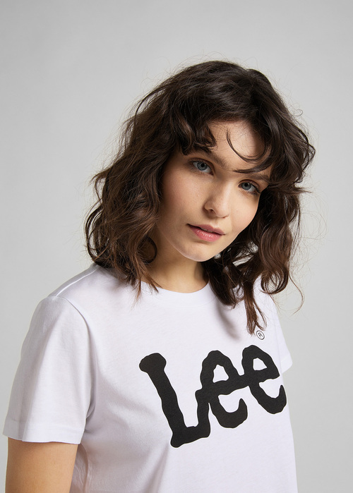 Lee Logo Tee White - L42UER12