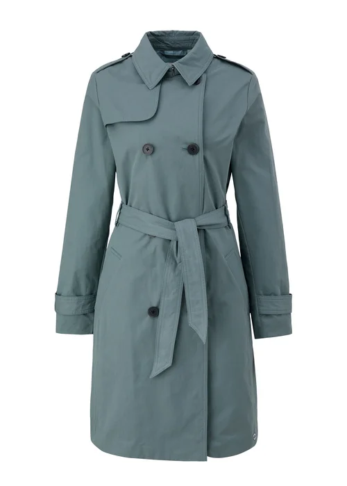 Soliver Lapel Coat Green