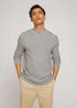 Tom Tailor Geometric Structured Sweater Light Stone Grey Melange