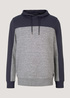 Tom Tailor Hoody W Cutlines Blueish Grey - 1029022-10306