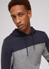 Tom Tailor Hoody W Cutlines Blueish Grey - 1029022-10306