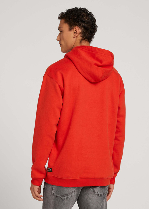 Tom Tailor Hoody With Embro Blood Orange - 1030860-20013