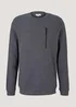 Tom Tailor Crewneck Structured Blue Black Space Dye
