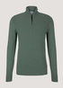 Tom Tailor Light Structured Troyer Dark Smoke Green Melange - 1028749-28732