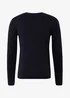 Tom Tailor Basic V Neck Sweater Knitted Navy Melange