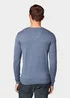 Tom Tailor Basic V Neck Sweater Vintage Indigo Blue Melange