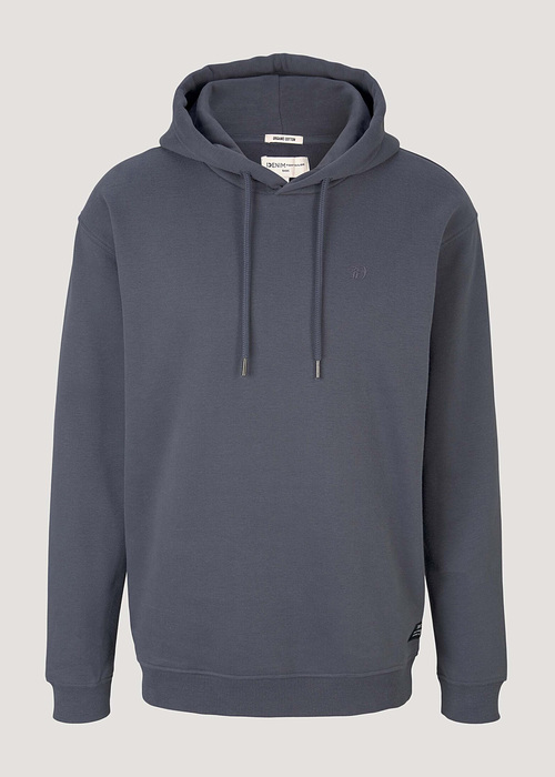 Tom Tailor Hoody With Embro Blueish Grey - 1030860-10306