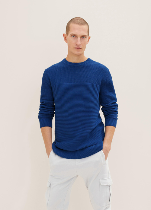 Tom Tailor Knit Hockey Blue - 1032302-19168