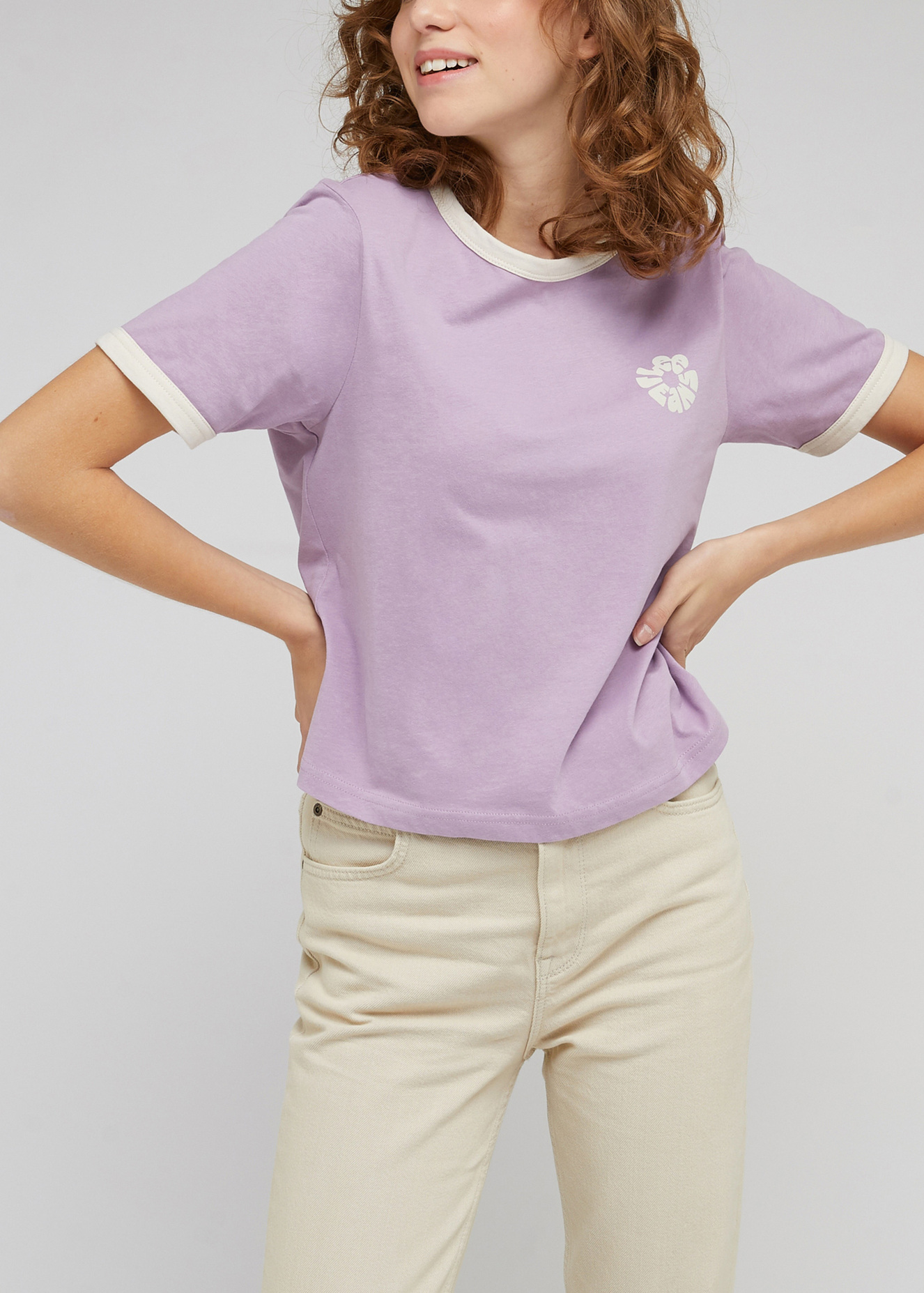 Lee Shrunken Graphic Tee Plum - L48ZYGA39