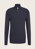 Tom Tailor Half Zip Blue Grey - 1034879-10304