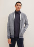 Tom Tailor Hoodie Bluegrey Twotone White Stripe - 1034393-30855